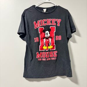 Disney Mickey Mouse Grey T-Shirt Medium